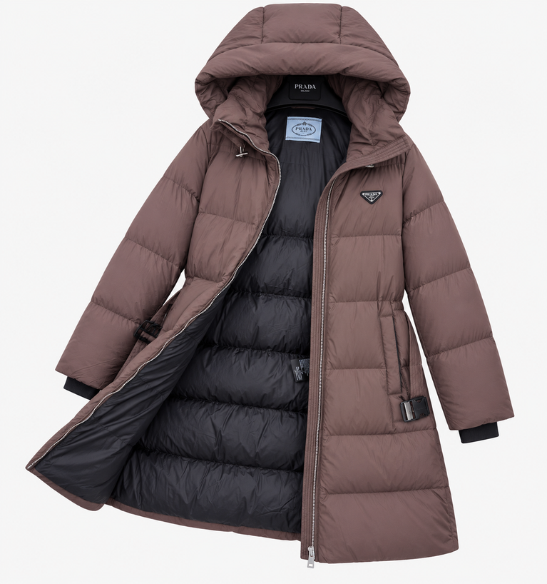 Prada Belted Down Padded Jacket