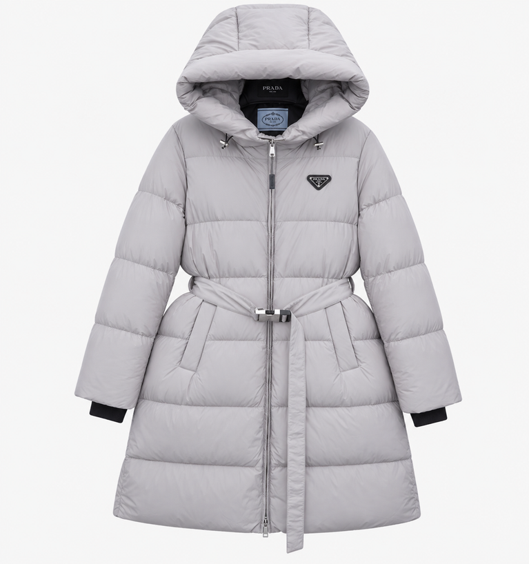 Prada Belted Down Padded Jacket