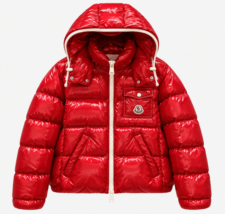 Moncler Glossy Hooded Puffer Jacket