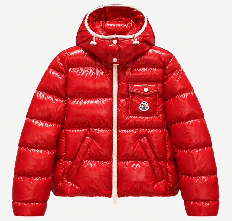 Moncler Glossy Hooded Puffer Jacket