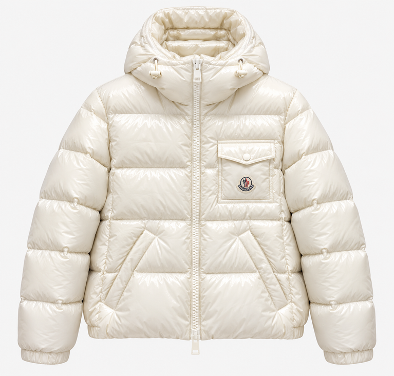 Moncler Glossy Hooded Puffer Jacket