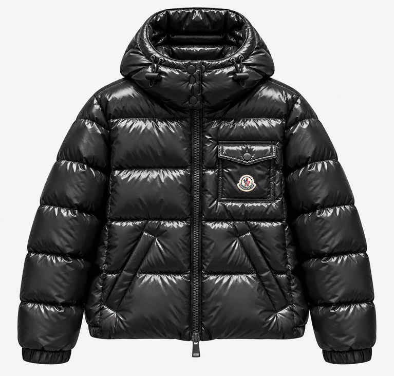 Moncler Glossy Hooded Puffer Jacket