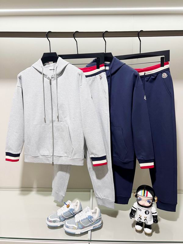 Moncler Cotton Sweatpants & Zip Hoodie Set