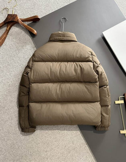 Brown puffer jacket. Moncler Men's Besbre Padded Jacket