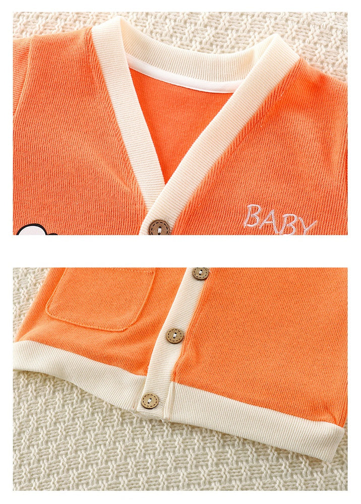 Children's knitted cardigan autumn new baby coat