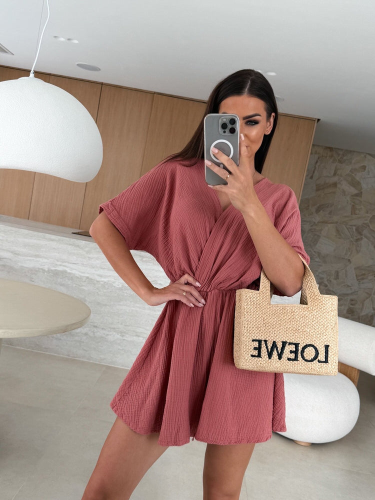 Summer V-neck fashion jumpsuit