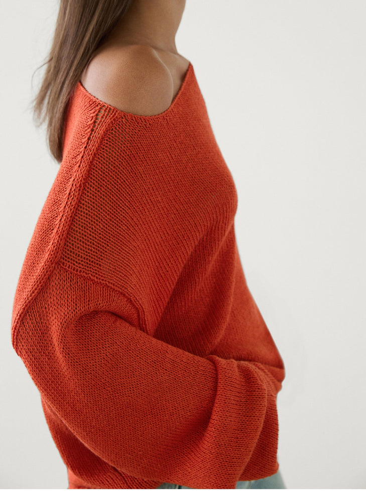 Massimo Dutti Women's Loose Knitwear Sweater