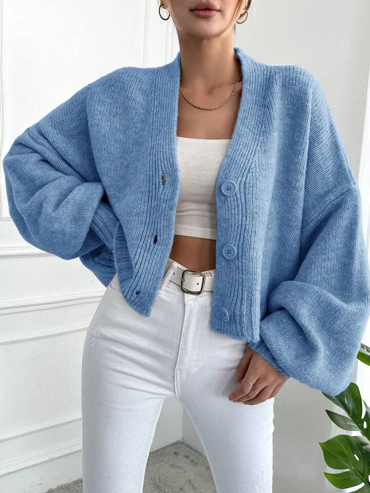 Women's Autumn Winter Knit Cardigan Cozy Casual Sweater
