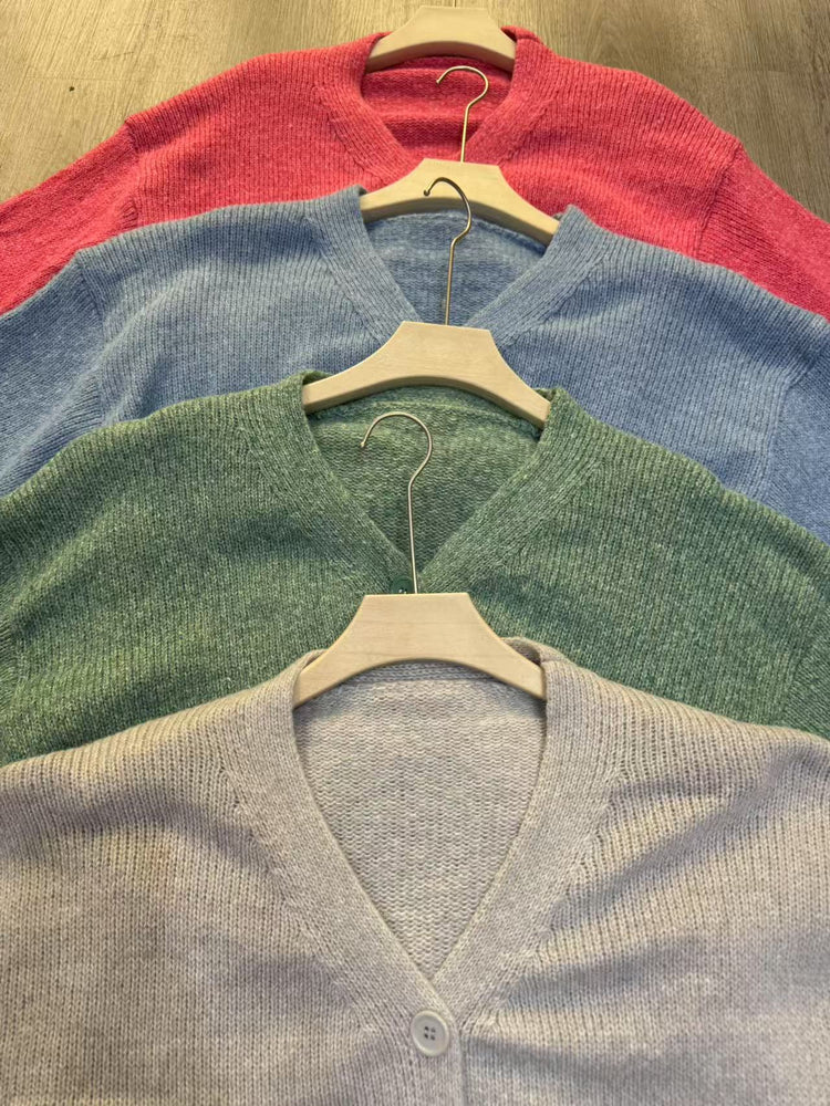 Women's Autumn Winter Knit Cardigan Cozy Casual Sweater