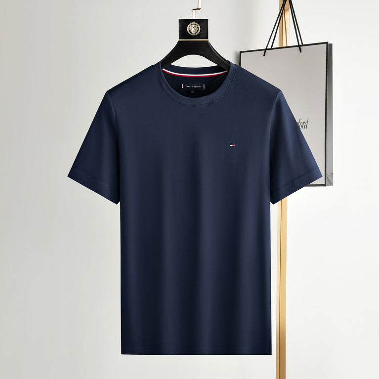 Tommy Hilfiger Herren-Basic-T-Shirt mit Flaggenaufkleber