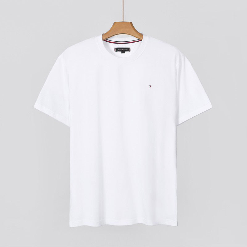 Tommy Hilfiger Herren-Basic-T-Shirt mit Flaggenaufkleber