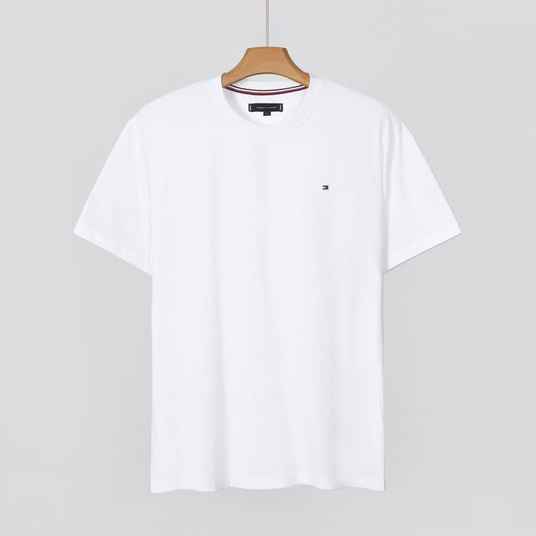 Tommy Hilfiger Herren-Basic-T-Shirt mit Flaggenaufkleber