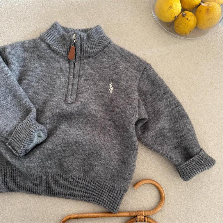 Kids Thick Turtleneck Knit Sweater Autumn Winter Warm