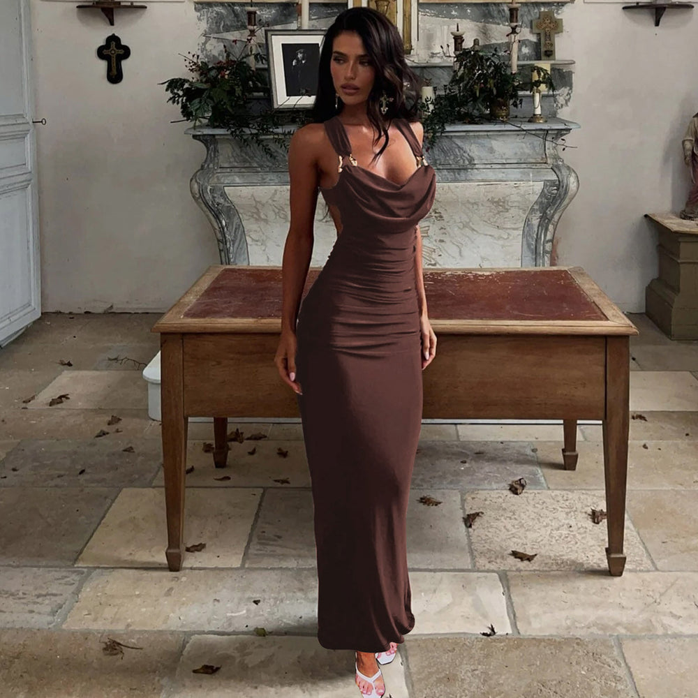 Hot-Selling Backless Slim Dress for Women-Party Outfit Volonka Hot-Selling Backless Slim Dress for Women-Party Outfit Volonka