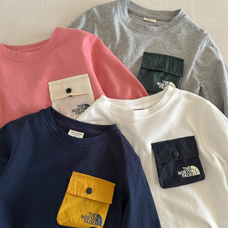 Kids Long Sleeve Cotton T-Shirt Autumn for Boys and Girls