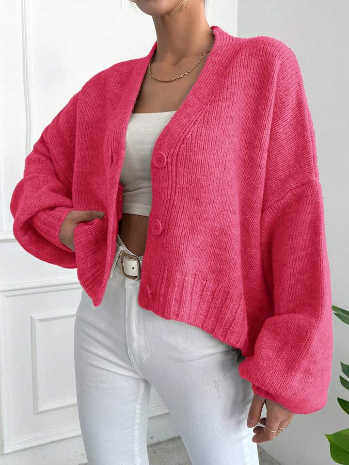 Women's Autumn Winter Knit Cardigan Cozy Casual Sweater