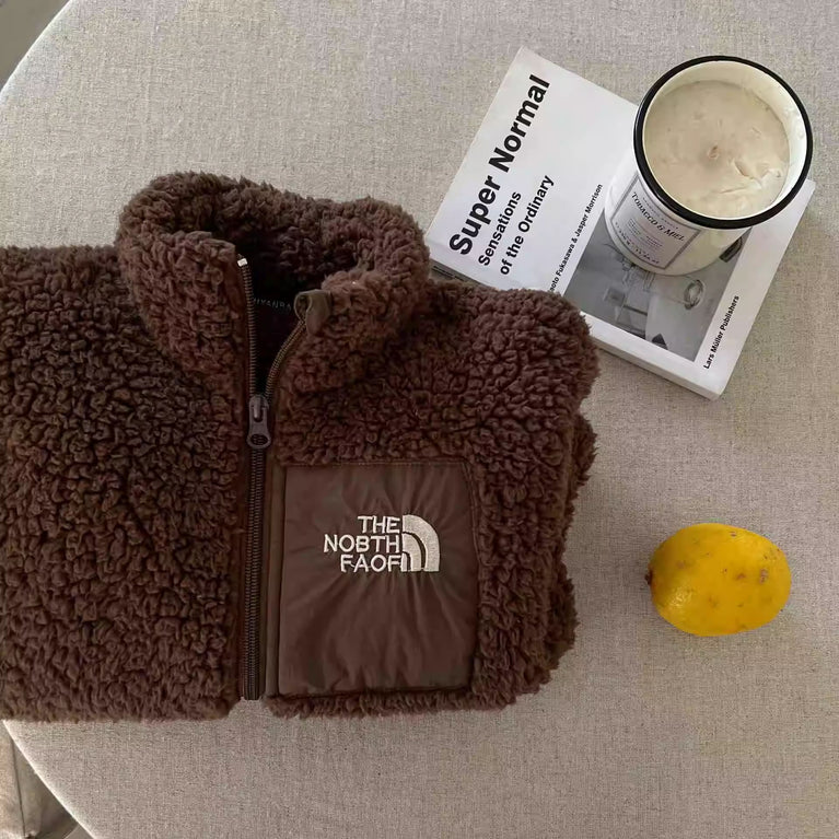 The North Face Kids Lamb Wool Cotton Jacket Winter Warm