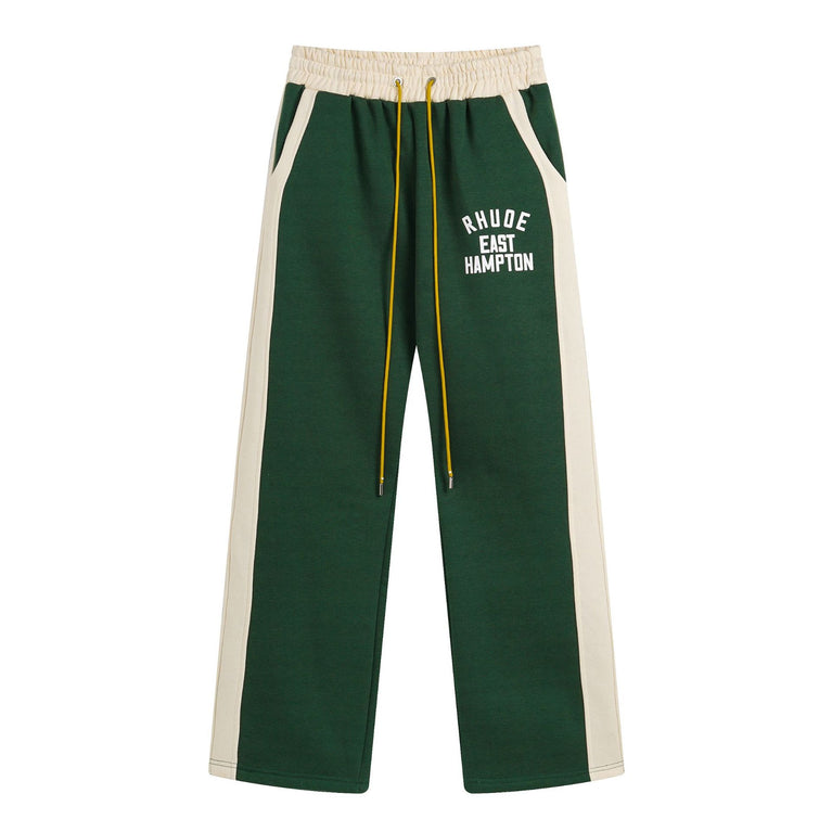 RHUDE Unisex sports half zipper sweatshirt pants set