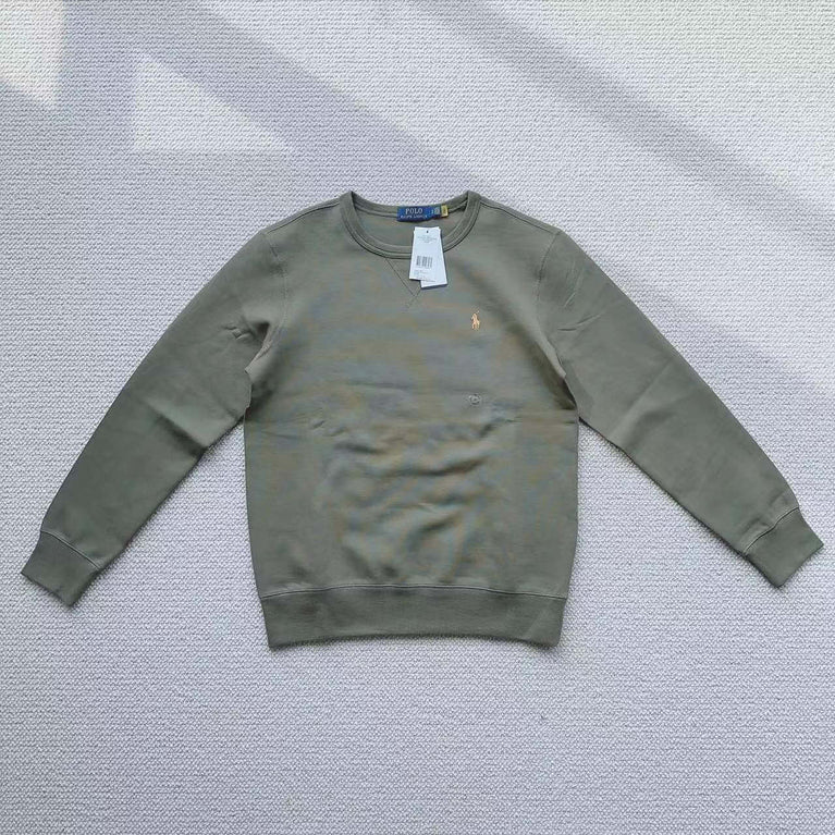 Olive green Polo Ralph Lauren crew neck sweatshirt