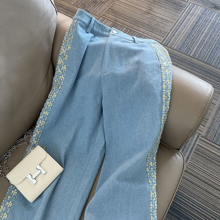 Women's Casual Little Fragrance Suit Pants Two-Piece Set