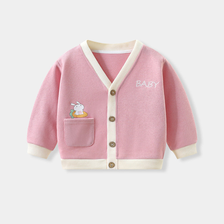 Children's knitted cardigan autumn new baby coat
