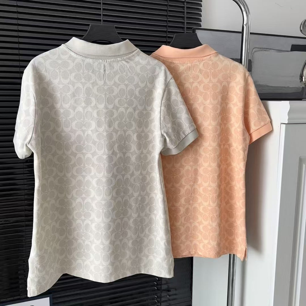 Coach Damen-Poloshirt mit kurzen Ärmeln für den Sommer