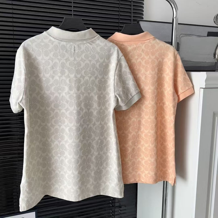 Coach Damen-Poloshirt mit kurzen Ärmeln für den Sommer