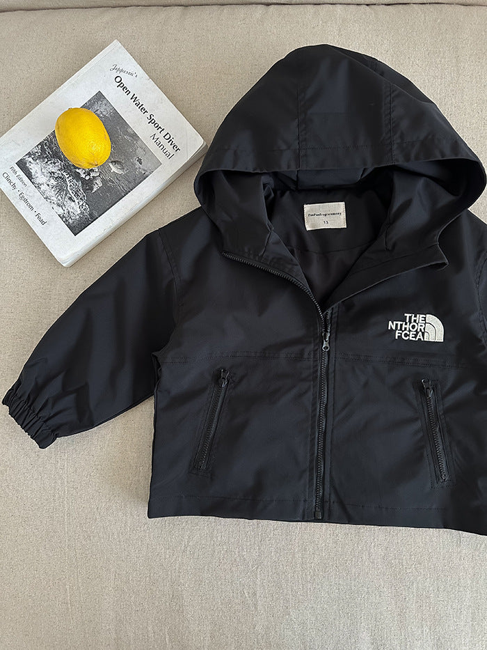 The North Face Kids Hooded Jacket Autumn Trendy Style