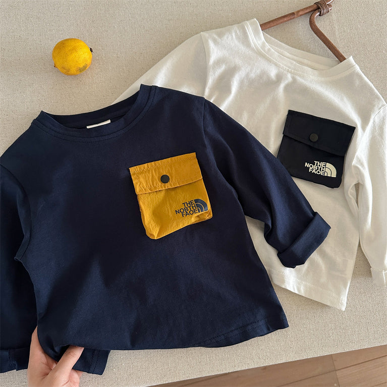 Kids Long Sleeve Cotton T-Shirt Autumn for Boys and Girls