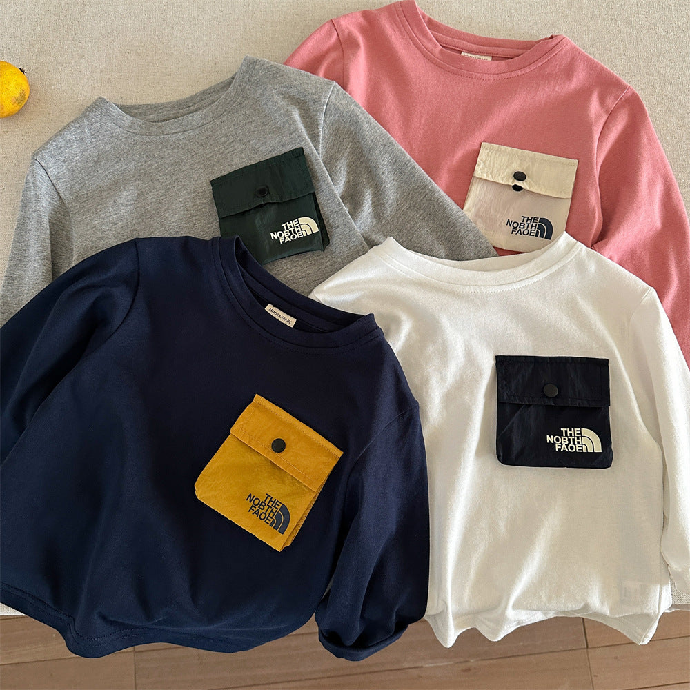 Kids Long Sleeve Cotton T-Shirt Autumn for Boys and Girls