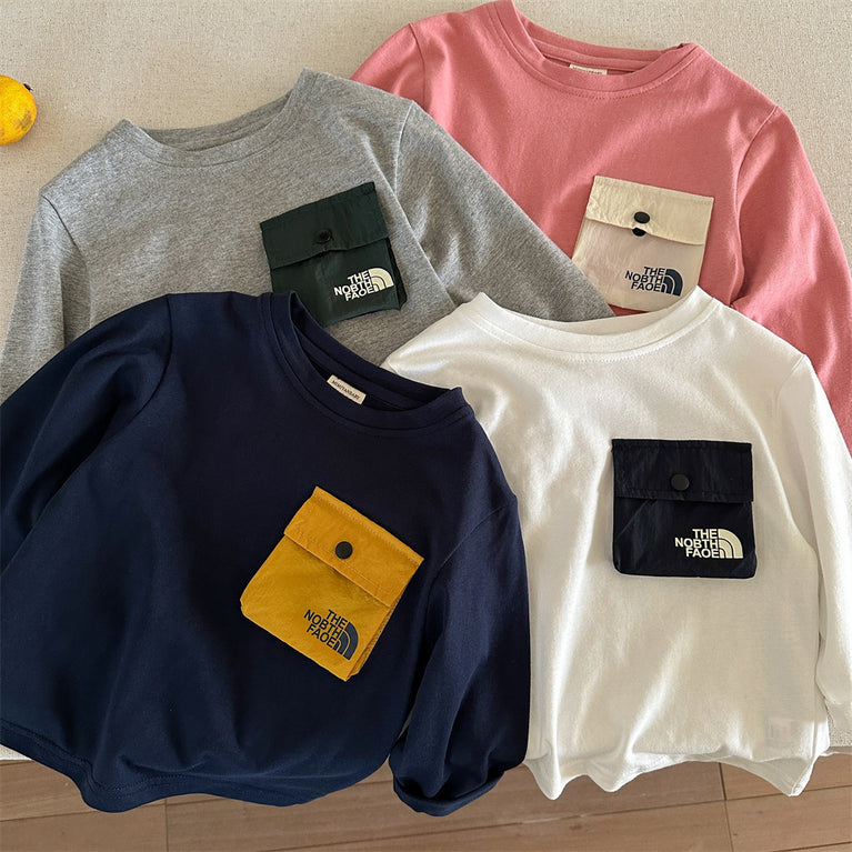 Kids Long Sleeve Cotton T-Shirt Autumn for Boys and Girls