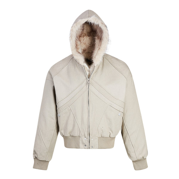 Men's American Vintage Wool Jacket Warm Winter Outerwear