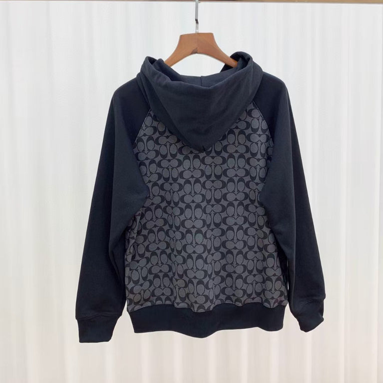 Coach zippered Designer Hooded Sweatshirt