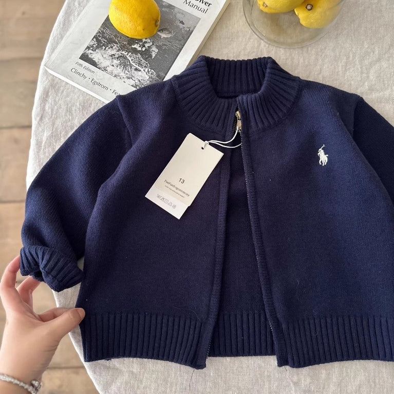 Kids Striped Knitted Cardigan Spring & Autumn Sweater