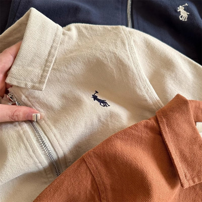 Kindermantel mit Revers und Reißverschluss, Frühling &amp; Herbst, Jungen &amp; Mädchen 