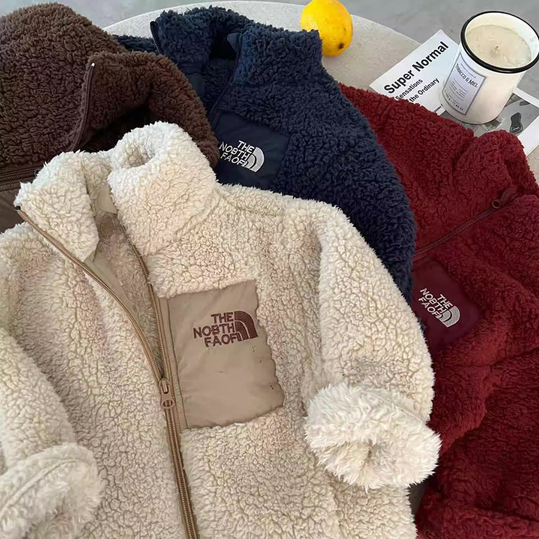 The North Face Kids Lamb Wool Cotton Jacket Winter Warm