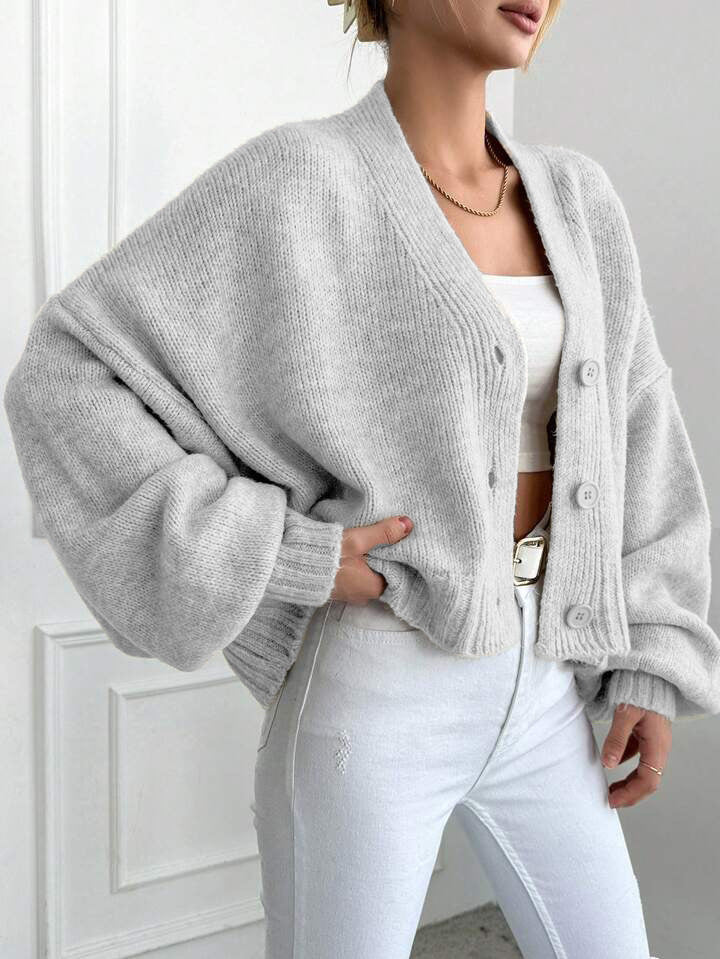 Women's Autumn Winter Knit Cardigan Cozy Casual Sweater