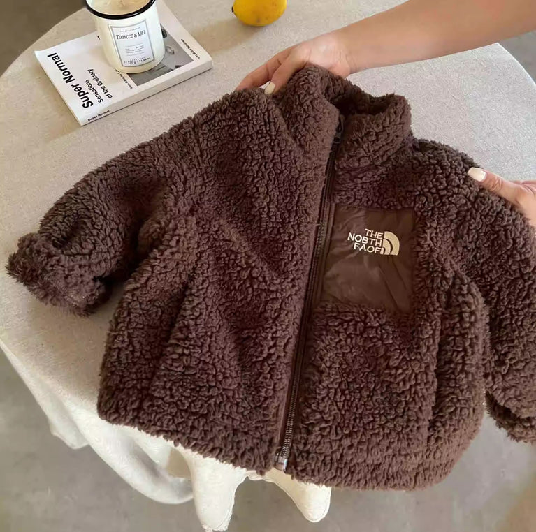 The North Face Kids Lamb Wool Cotton Jacket Winter Warm