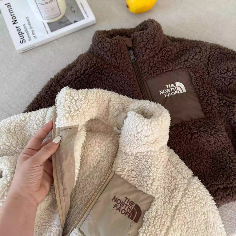 The North Face Kids Lamb Wool Cotton Jacket Winter Warm