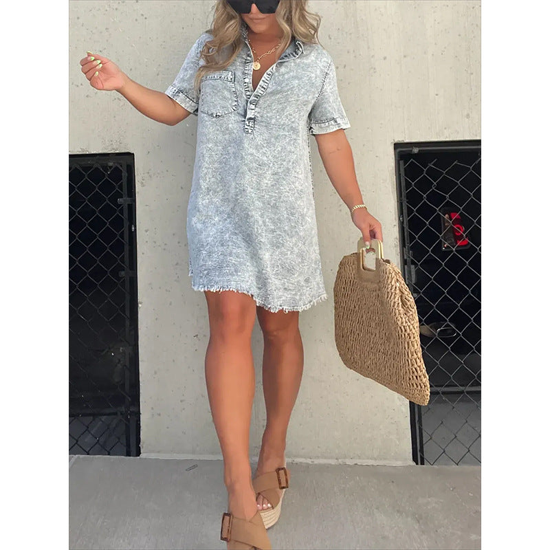 Denim Shirt Dress