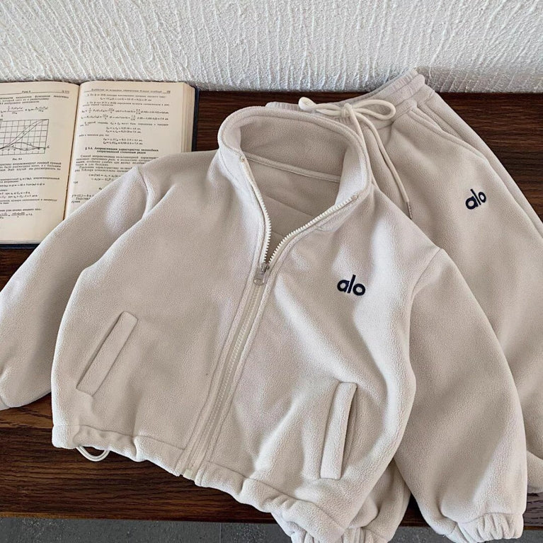 Alo Kids Autumn Winter Sweatshirt & Sweatpants two piece Set