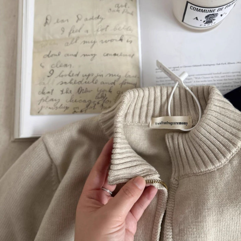 Kids Striped Knitted Cardigan Spring & Autumn Sweater