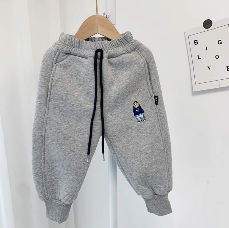 Boys Winter Thickened Lamb Wool Sweatpants