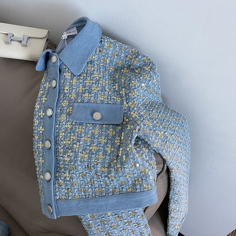 Women's Casual Little Fragrance Suit Pants Two-Piece Set