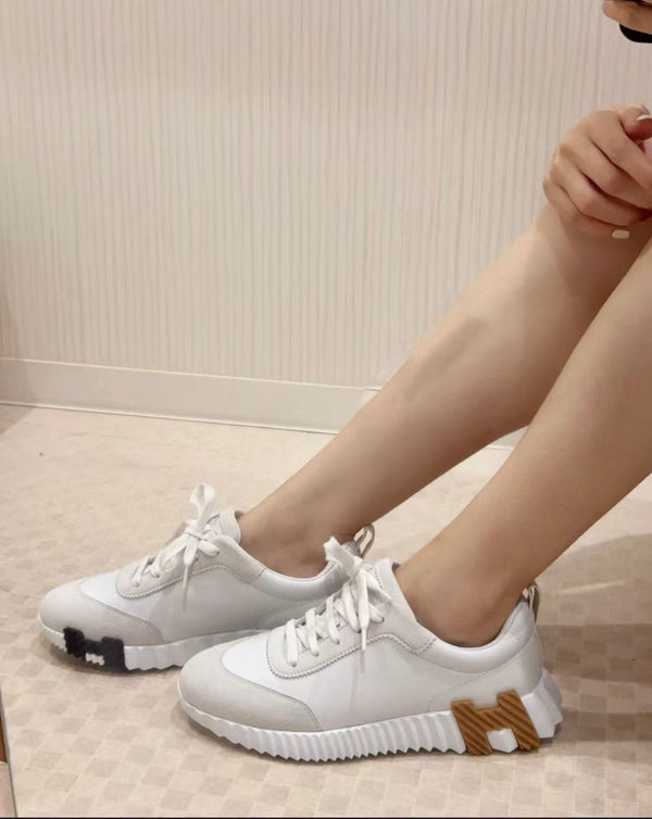 Hermes Women's Luxury Designer Bouncing Running Sneakers