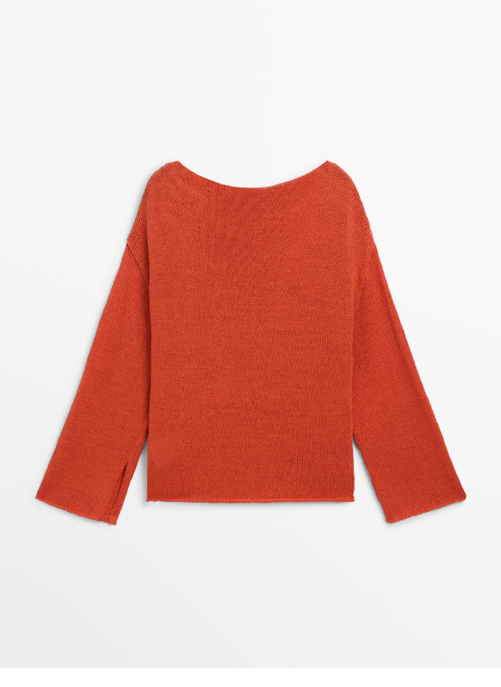 Massimo Dutti Women's Loose Knitwear Sweater