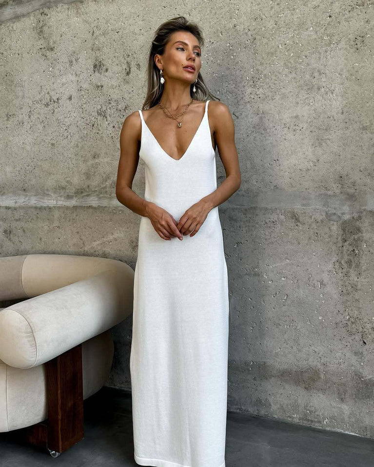 Elegant Knitted A-Line Long Skirt