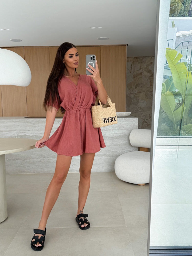 Summer V-neck fashion jumpsuit