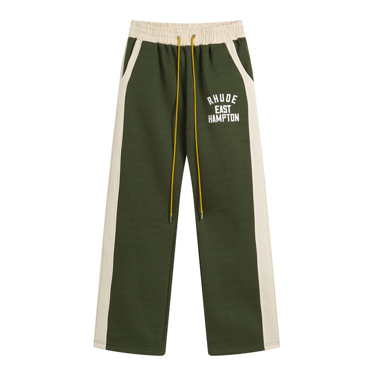 RHUDE Unisex sports half zipper sweatshirt pants set