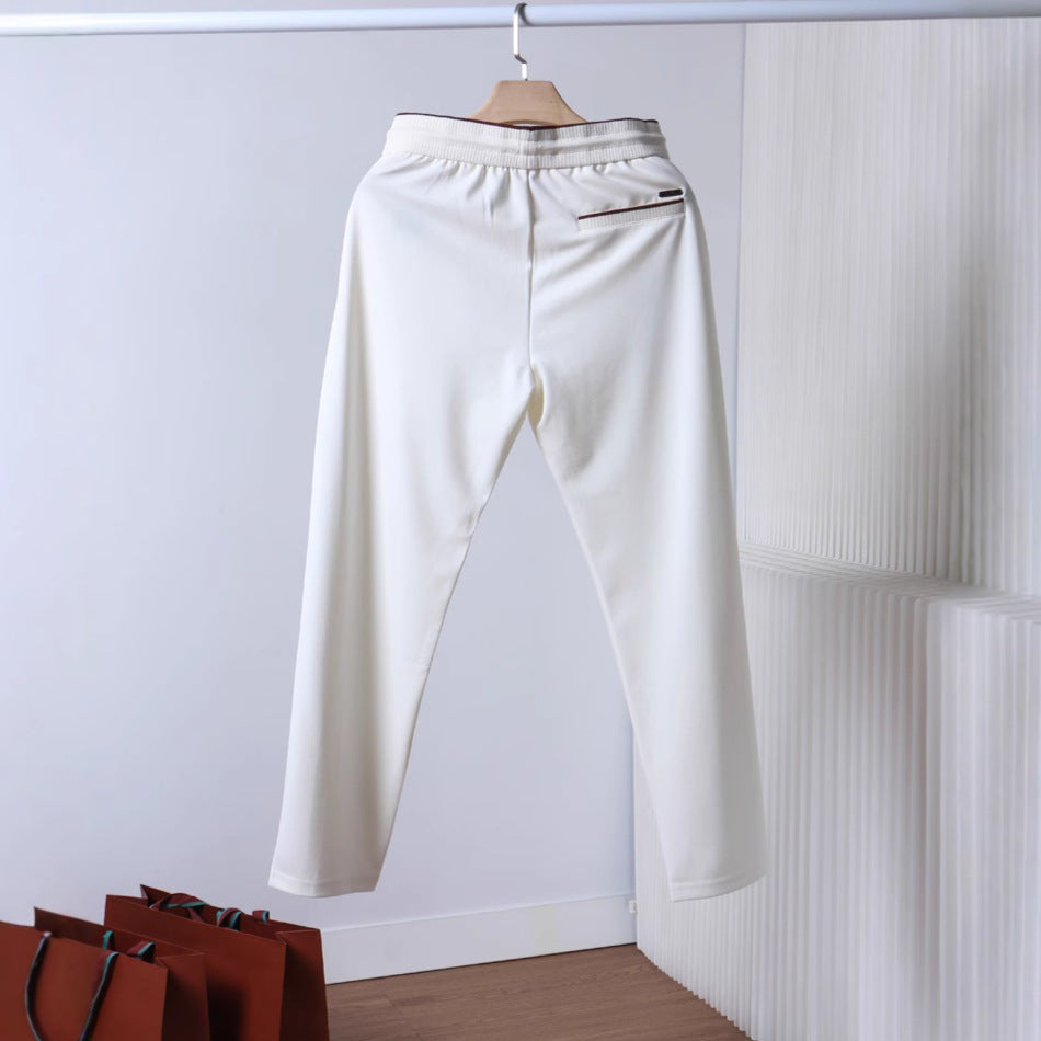 Loro piana men's straight pants-breathable comfortable trousers
